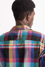Load image into Gallery viewer, Black Madras Plaid Shirt